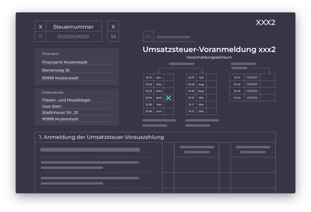 Cloud ERP-Umsatzsteuer voranmeldung